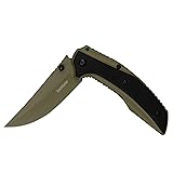 Kershaw Olive Outright Folding Pocket Knife, 3 inch