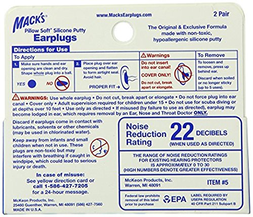 Mack's Pillow Soft Earplugs (Pair), 2-Count Boxes (Pack of 12)