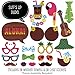 Big Dot of Happiness - Tiki Luau - Tropical Hawaiian Summer Party Photo Booth Props Kit - 20 Count