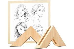 MEIHAOME Wooden Vinyl Record Wall Mount or Tabletop Stand (2 Pack) - Triangle Floating Shelf & Now Spinning LP Frame, Easy No-Tool Assembly, Perfect Gifts for Vinyl Lovers