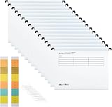 MerryNine Suspension Files A4 15pcs White with Tabs Card Inserts (34.8cm x view 2