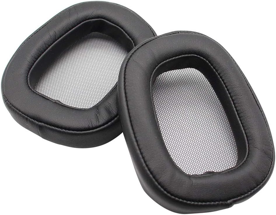 Replacement Earpad Cushion Ear Pads with Durable Material for Logitech G433 G233 G-pro Headphon (Black)