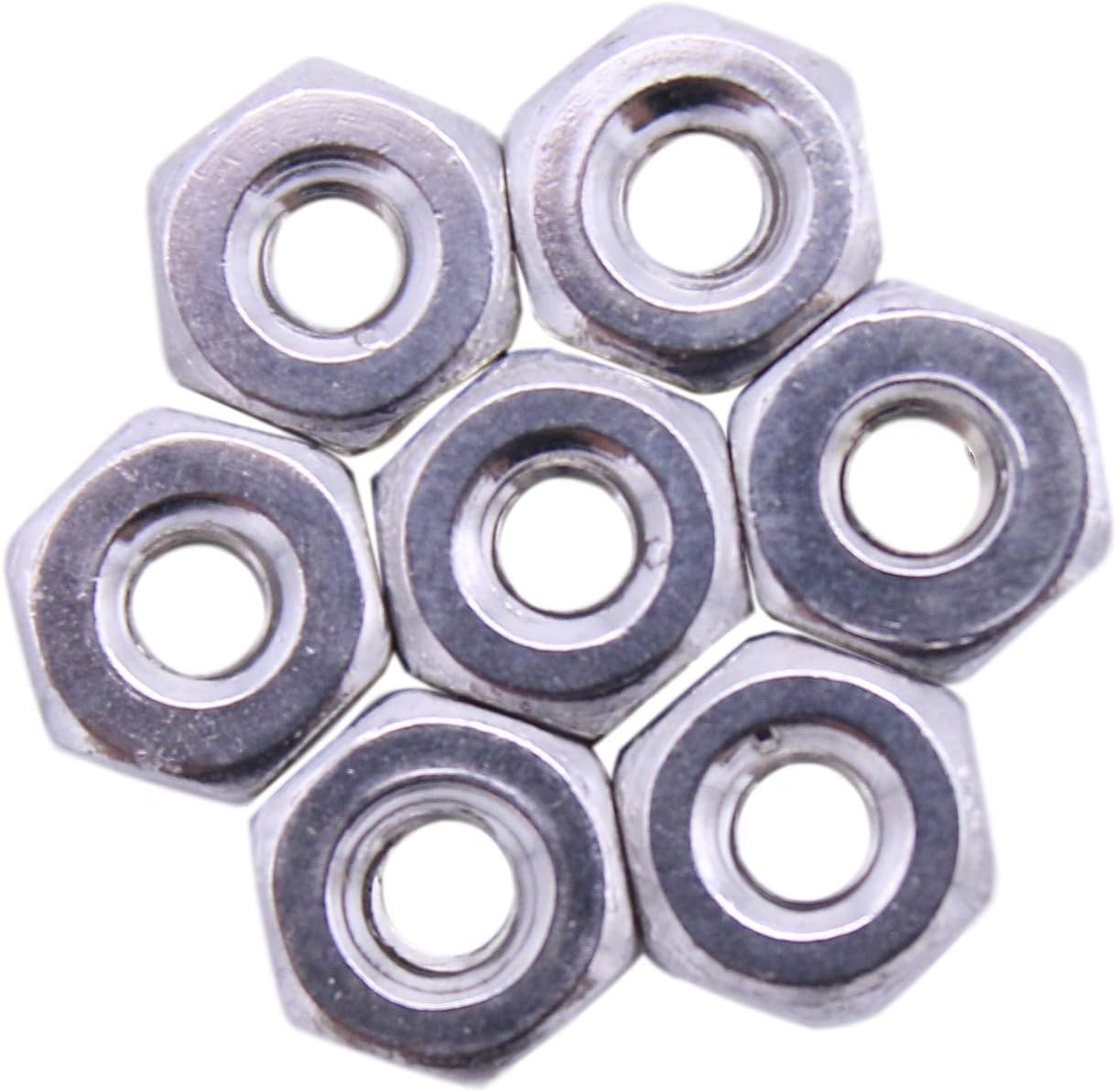 100 Count 632 Hex Machine Screw Nut 188 Stainless Steel UTurn Nuts