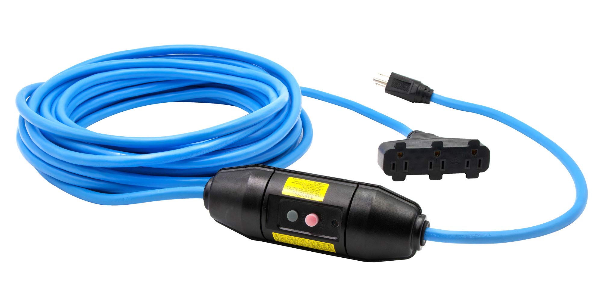 Buy 100Foot 12/3 GFCI Ground Fault Circuit Interrupter Triple Tap