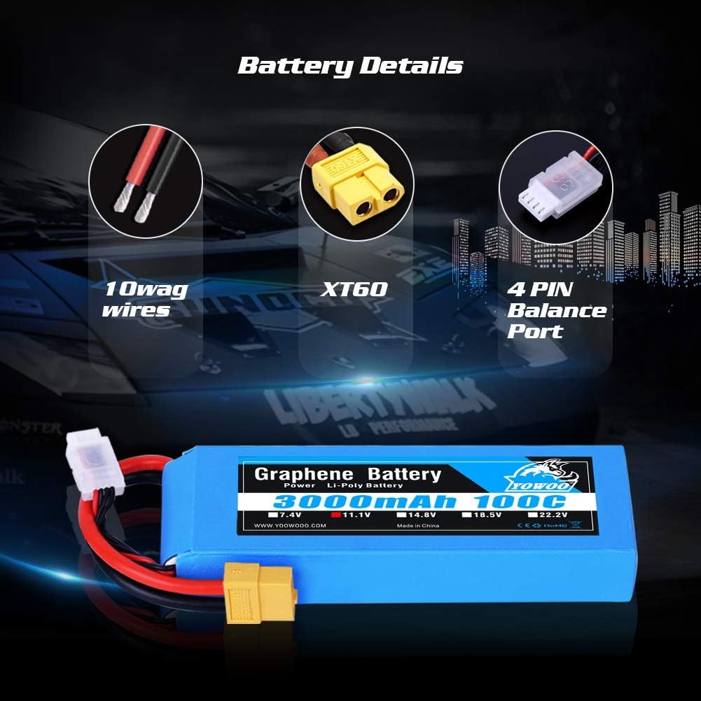 Yowoo 2Pcak 3S Lipo Battery - Image 4