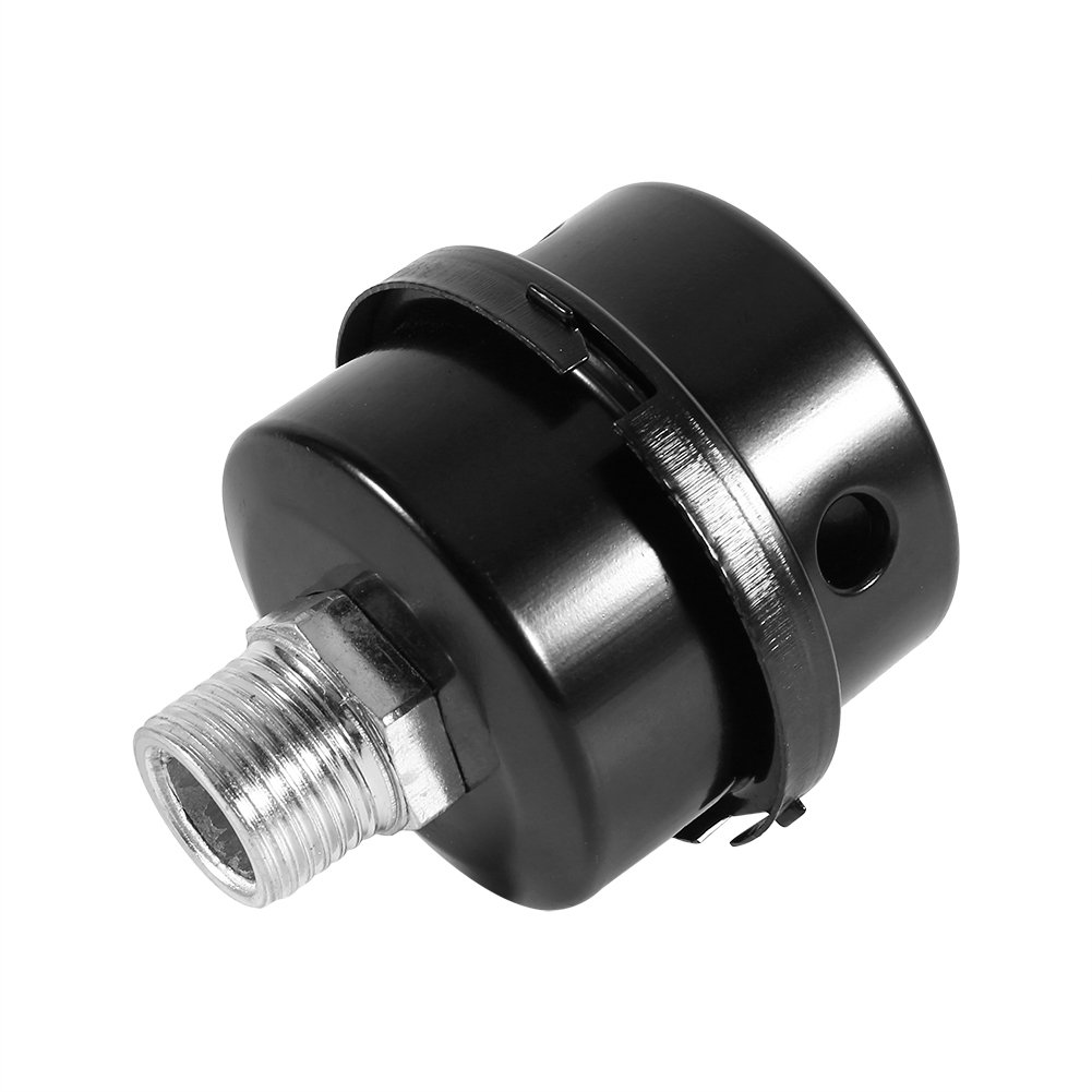 Luftkompressor Schalldämpfer 3/4 Zoll - Mit 80mm Filter Für Werkstatt