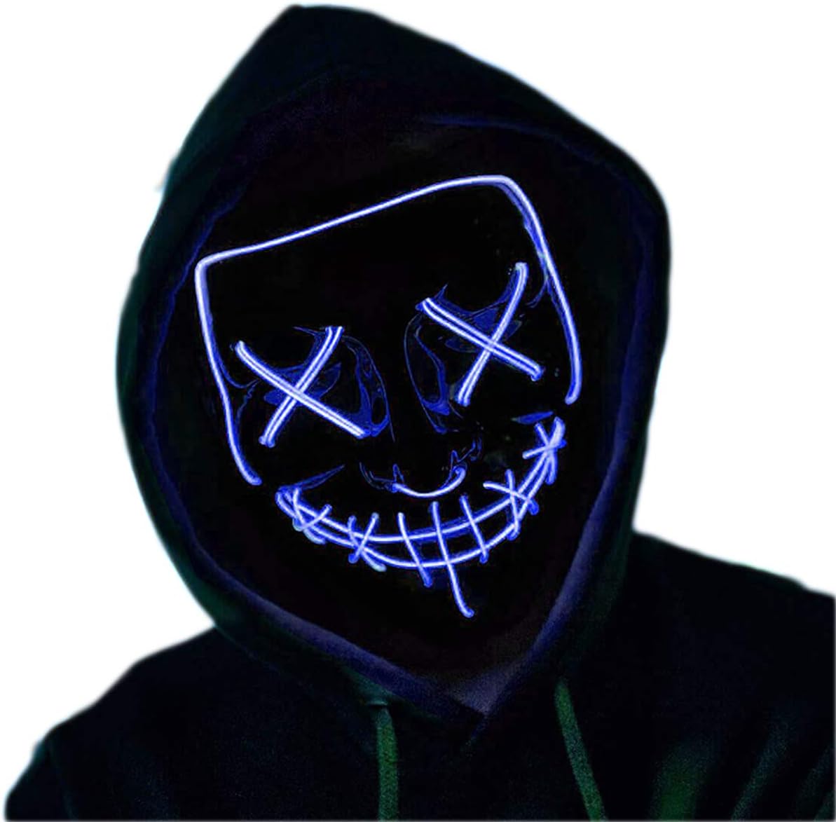 Halloween Mask Light up Mask Cosplay LED Mask Scary Mask Festival Halloween Costume Masquerade Parties,Kids