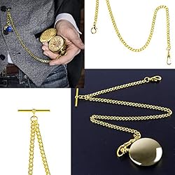 Pocket Watch Chain Albert T-Bar Chain Antique T