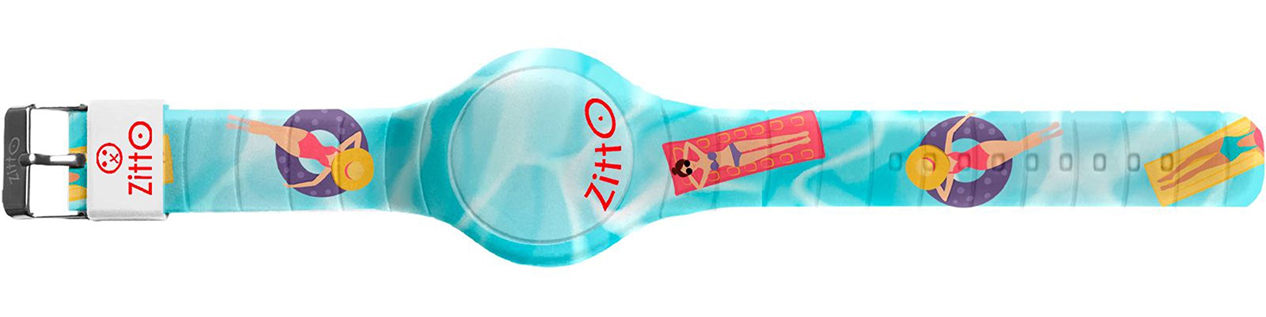 ZITTO Digital Watch in Multicolor Silicone POOLRELAX-Mini-FG