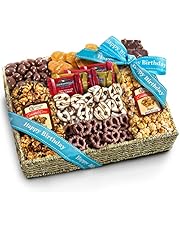 Golden State Fruit Caramel and Grand Gift Basket with Snacks Pretzels
