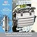 Bula Baby - Stylish Grey Stripe Diaper Tote Organizer Bag -11 Pockets to Keep Everything Secure – Gift Idea