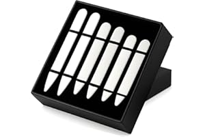 AOLVO Stainless Steel Collar Stiffeners(No Magnets included), Metal Shirt Collar Stays, Valued Pack in a Gift Box