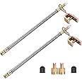 2Pcs 12"/300mm Flexible Valve Stem Extenders Stainless Steel Tyre Tire Valve Stem Extension Adaptors Car Truck Trailer RV Trailer Vehicle (2Pcs 12"/300mm)