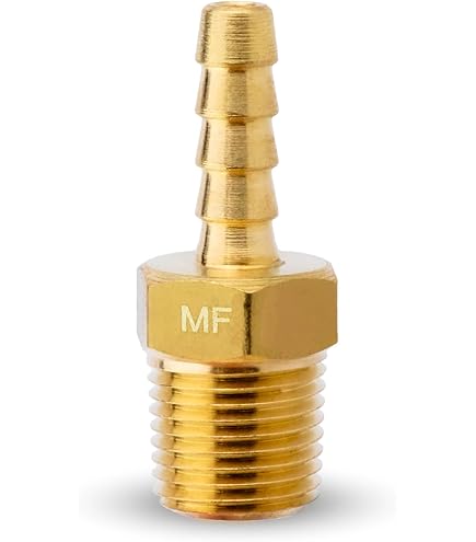 FasParts 5/16 Hose To 1/4 NPT Brass Fitting - Fuel, Air, Water, Gas Applications