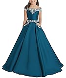 Junguan Flower Girls Off The Shoulder Pageant