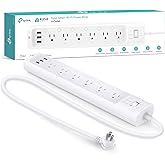 Kasa Smart Plug Power Strip HS300, Surge Protector with 6 Individually Controlled Smart Outlets and 3 USB Ports, Works with A