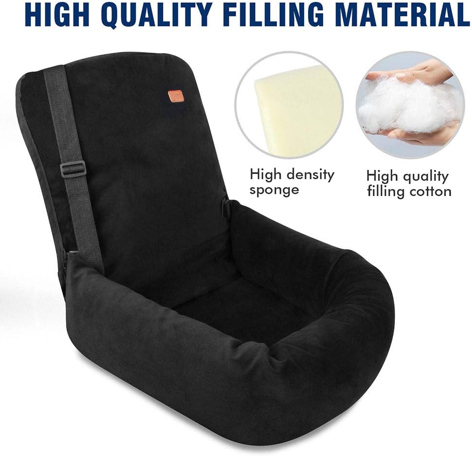 BOCHAO Dog car seat is Specially Designed for The Safety of Dogs Sitting in The car. The pet Booster seat Made of Short Plush Soft Material is and Safe, Detachable and Easy to Clean. : Pet Supplies