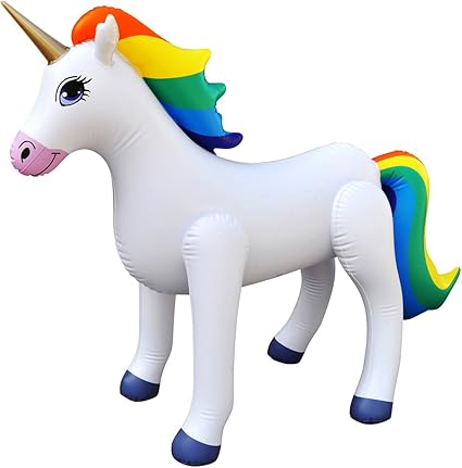 Amazon.com: Jet Creations Unicornio de arco iris de pie ...