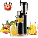 Slow Juicer Masticating Juice Extractor Wide Chute Juice Machine for Home Use