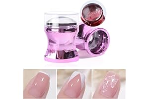 ZBJBinCH A Set French Tip Tool, Nail Stamper kit, French Nail Stamper, Nail Art Stamper Fast Jelly Stamper Accurate Nail Tip Stamp for Nail Art Design