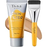 TIMMI BEAUTY Skin Filter Body Concealer Waterproof Leg &amp; Body Makeup | Body Coverage Perfector No Transfer, with Hyaluronic Acid, Flawless Makeup for Scars, Spots, Veins &amp; Tattoos(01 Warm)