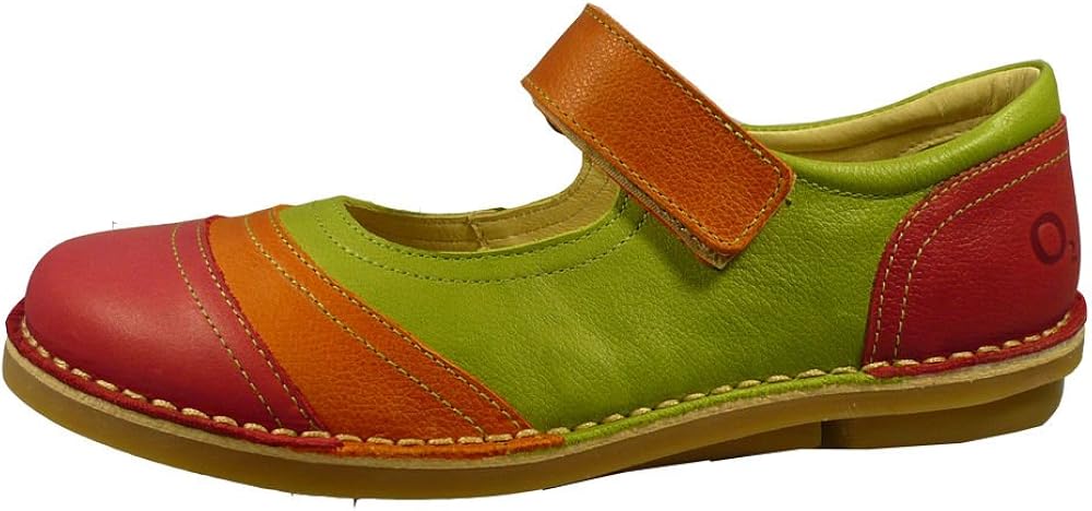 orange mary jane shoes