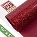 Glitter 10Inx5ft Red Heat Transfer Vinyl Roll(HTV) for T-Shirt Clothing Garment Bags primary