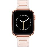Anne Klein Ceramic Link Fashion Bracelet for Apple Watch, Secure, Adjustable, Apple Watch Replacement Band, Fits Most Wrists