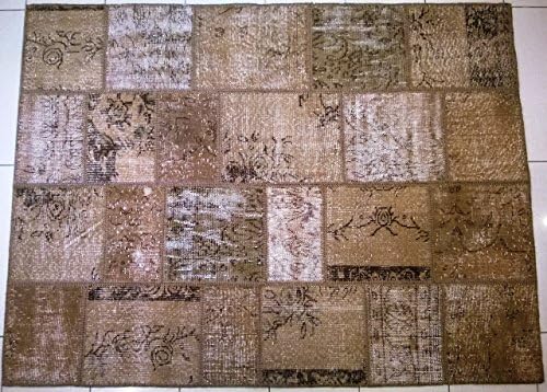 Patchwork Brown Rugs 5.00 x 6.62 ft Area Rugs Patchwork Carpet Nomadic Kilim Rugs Carpet Turkish Carpet Kilim Rugs Area Rug Unique Gift Idea
