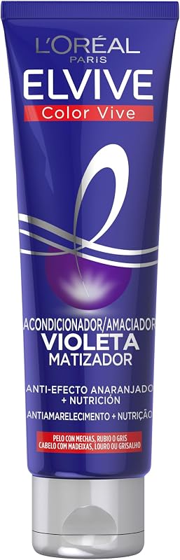 Elvive Color Vive Mascarilla Violeta Matizadora para el Pelo con Mechas, Rubio o Gris, Mascarilla Violeta, 150 ml (Paquete de 1)