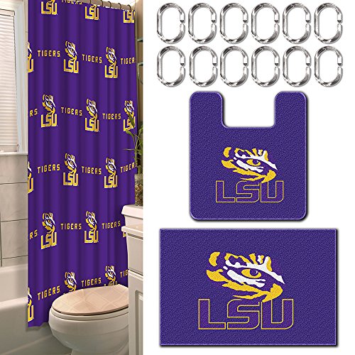 THE NORTHWEST COMPANY LSU TIGERS 15 PIECE BATH SET