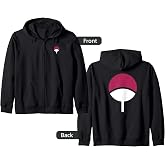 Naruto Shippuden Sasuke Symbol Zip Hoodie