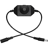 GINTOOYUN LED Strip Light Dimmer Switch DC 12V 24V Brightness Adjustable Controller for Single Color 5050 3528 2835 5630 LED 