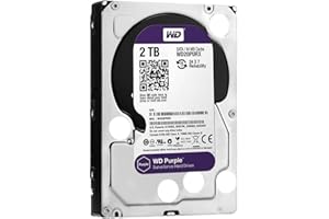 Western Digital 2TB WD Purple Surveillance Internal Hard Drive HDD - SATA 6 Gb/s, 64 MB Cache, 3.5" - WD20PURZ