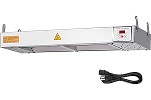 YMJOINMX Electric Food Warmer with Cord & Plug 24” 650W Food Heat Lamp Strip Heater Commercial Food Warmer Food Heating Lamp Heat Lamp for Food