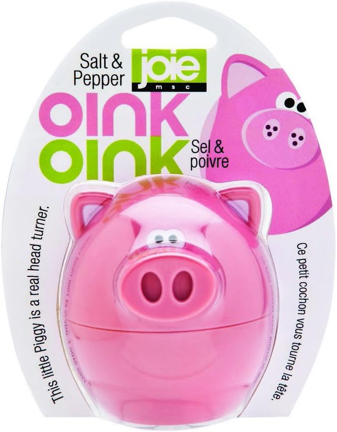 Joie Oink Salt and Pepper Shaker, Pink, 6.5 x 5.7 x 7cm Amazon.co.uk Kitchen & Home