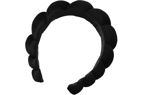 Spa Headband for Women - Terry Towel Cloth Fabric Makeup Fashion Facial Hair Wrap for Skincare, Face Washing, Makeup Removal,