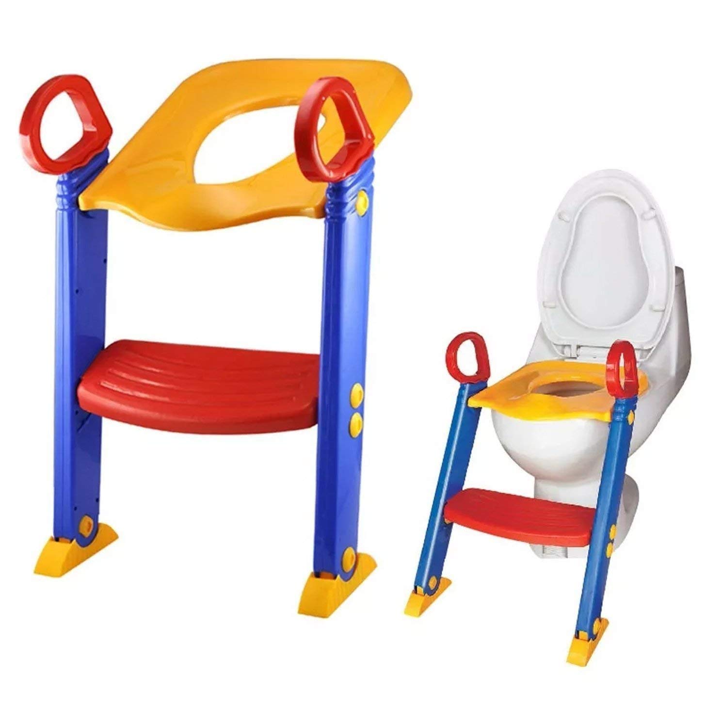 RETAIL PARATPAR Toilet Potty Trainer Seat Chair Kids with Ladder Step
