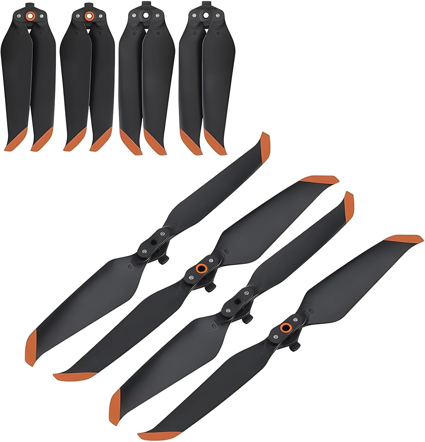 Craznick 8pcs Propellers for DJI Mavic Air 2/Air 2s Drone Replacement Prop Blades Quick-Release Spare Propeller Blade Foldable Low Noise 7238F Wings for DJI Mavic Air 2/Air 2s Accessories Orange Tips