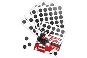 Colemoly Magnet Dots Self Adhesive, Round Magnetic with Adhesive Backing, Peel and Stick for Crafts, Photos, Drawing, DIY Projects, 150 PCS (0.8’’ x 0.8’’ x 0.08’’)