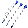 Aquarium Choice Coral Feeder Long Syringe Tube Liquid Fertilizer Feeder SPS HPS Marine Reef Coral Feeder Tool Fish Excreta Cleaner (3 Units 46.5CM/18.3 Inch)