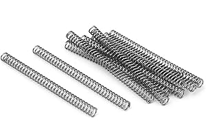 TA-VIGOR TOP-Vigor 10Pcs Compression Spring 3mm OD 0.4mm Wire Size, 40mm Free Length, Stainless Steel Compression Spring Assortment Dual Hook Extension Spring for Home Repair Projects or DIY
