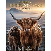 Majestic Highland Cows 2026 Calendar: eaturing Adorable, Fluffy, and Impressive Highland Cattle | 8.5" x 11" (Letter Size) | 