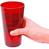 New Star Foodservice | Restaurant-Grade Beverage Tumblers (Red (Set of 72), 8 oz)