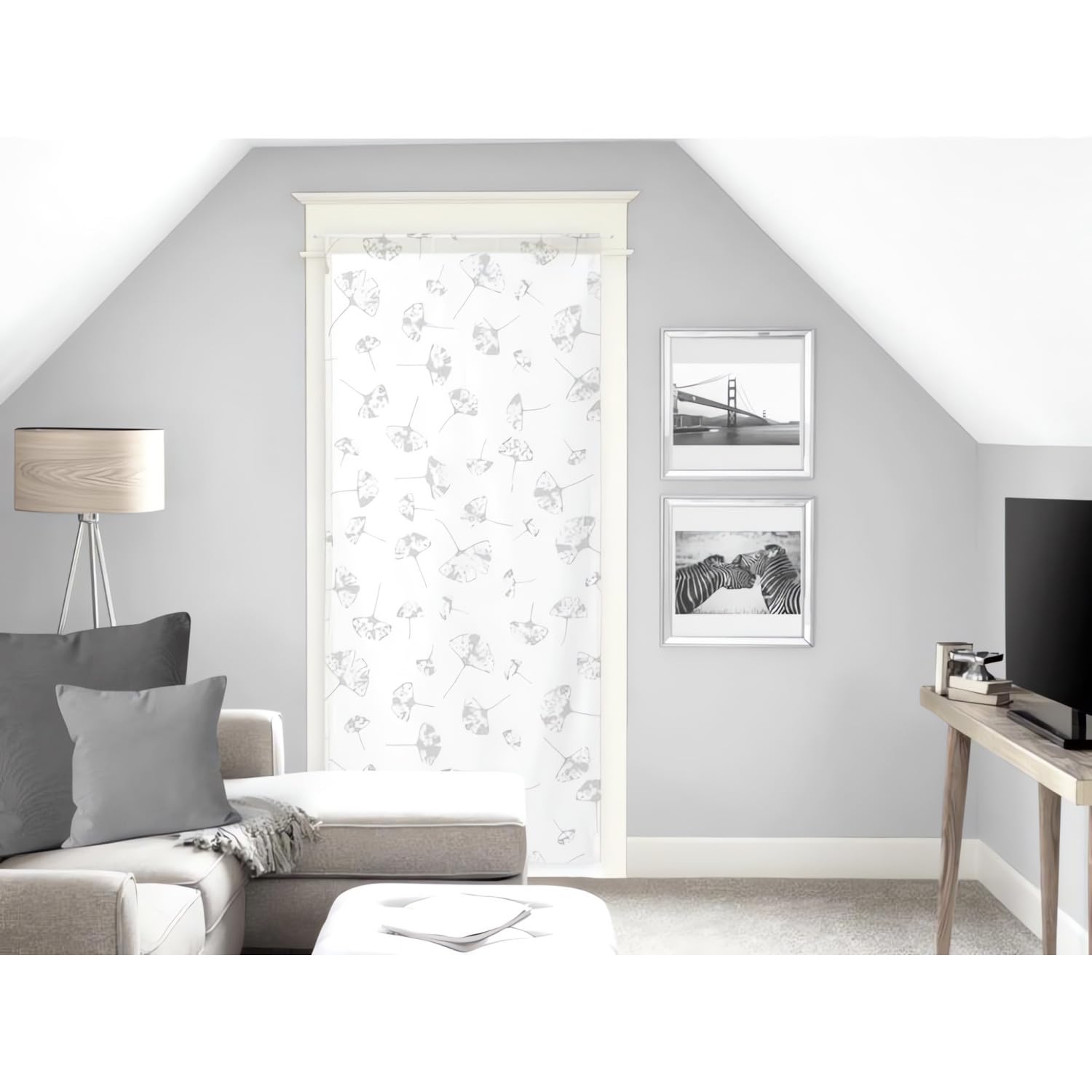 Soleil d'ocre Kyoto Bise-Bise, Polyester, White, 90 x 200 cm