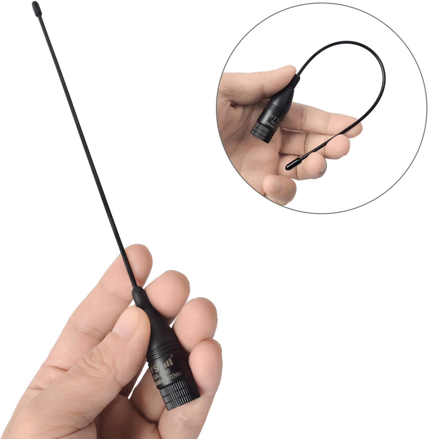 2 Pack NA-666 SMA Male Dual Band Walkie Talkie Antenna Soft Whip VHF UHF 2M/70CM Handheld/Ham 2 Way Radio Antenna for Retevis Wouxun TYT MD-380 YAESU VX-6R FT-60R FT-70D: Home Audio & Theater