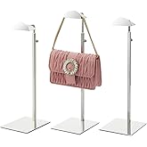 CHAWTALION Purse Stands - 3PCS Stainless Steels Hangbag Holder Adjustable Height Purse Display for Retail Luxury Bag Organizer Home Store Boutique Retail Closet