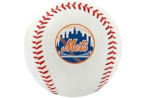 JARDEN SPORTS LICENSING Rawlings | MLB Team Logo Baseball | New York Mets | Official | White