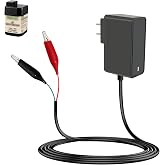 6V Battery Charger for Moultrie, Expert Power, Wildgame Innovations | Replacement Power Supply Cord for Power Patrol Battery, 4.9FT with LED Light Indicator Float