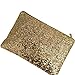 Lady Sparkling Sequins Handbag, Fashion Dazzling Prime Clutch Purse Gold Wallet, Retro Luxurious Evening Clutch Wedding Purse for Women
